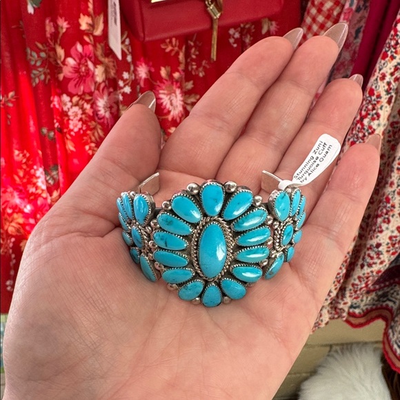 RARE! Alice Quam Zuni Cluster Cuff - Picture 5 of 6